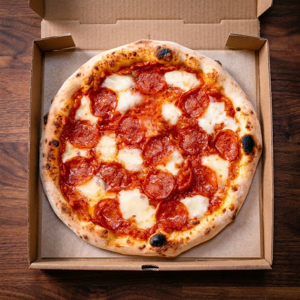 Cheese-loaded pizza with extra mozzarella and house-made sauce on hand-crafted crust at Oven Flames Pizza Dover, SE Calgary