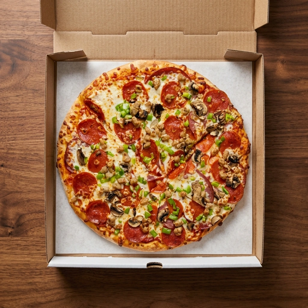 Deluxe Pizza — Oven Flames Pizza Dover, Calgary SE